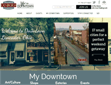 Tablet Screenshot of destinationdowntownlancaster.com
